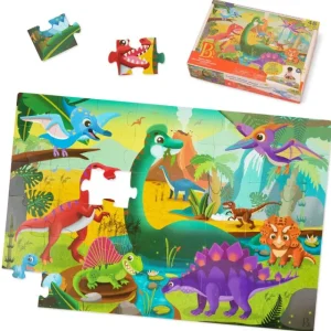 Shop Toys Gulvpuslespil - Dino, 48 Brikker Puslespil