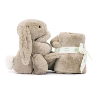 Fashion Baby Bashful Kanin, Beige Nusseklud Jellycat