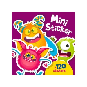 Hot Bolden Mini Stickers Bog - Monstre Klistermærker