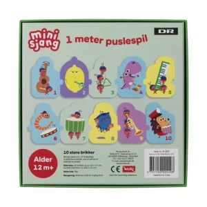 Shop Dr Borste 1 Meter Puslespil, 10 Brikker Puslespil