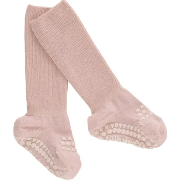 Discount Bamboo Non-Slip Sokker 6-12Mdr. Soft Pink Kravletid