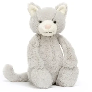 Store Bashful Grey Kitty Original Alle Bamser