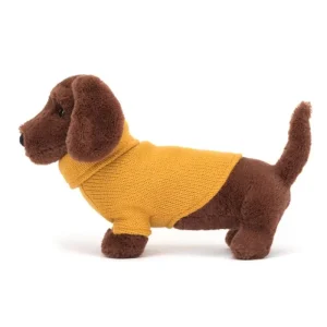 New Dogs - Sweater Gravhund, Gul 14 Cm Alle Bamser