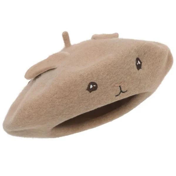 Shop Konges Slojd Andray Beret, Str. 12-18 Mdr, Bunny/Brown Vintertid