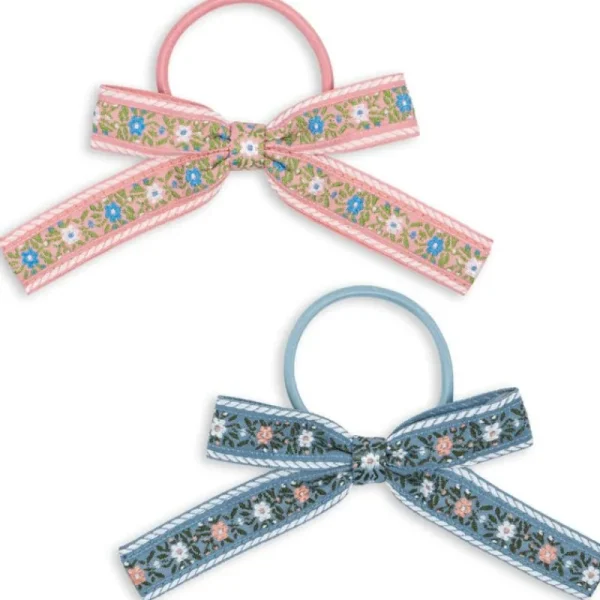 Outlet Konges Slojd 2Pk Ribbon Bow Elastic Hårelastikker