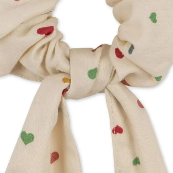 Cheap Konges Slojd Schrunchie Scarf, Multi Heart Hårelastikker