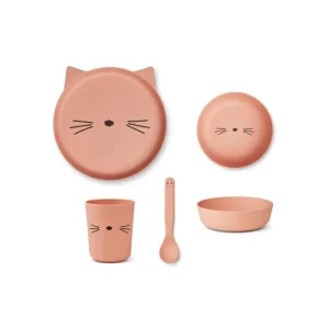 Store Brody Junior Spisesæt, Cat/Rose Blush Spisesæt