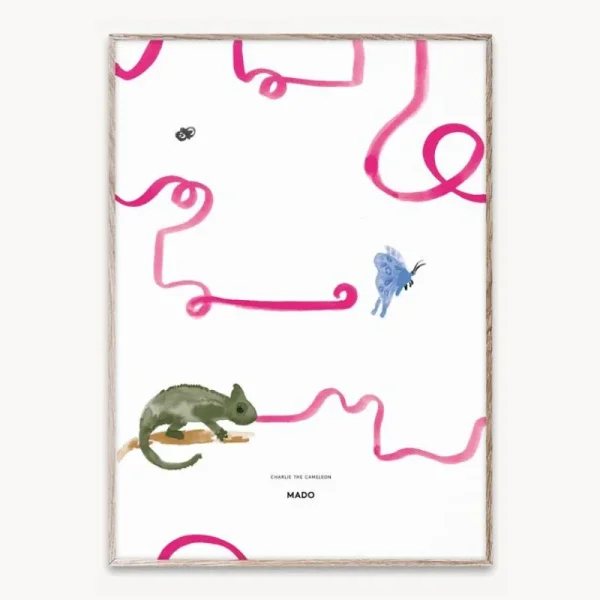 Shop Poster 50X70 Charlie The Chameleon Plakater & Wallstickers