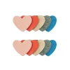 Cheap - 2 Harclips - Layered Heart Retro Rainbow Hårpynt