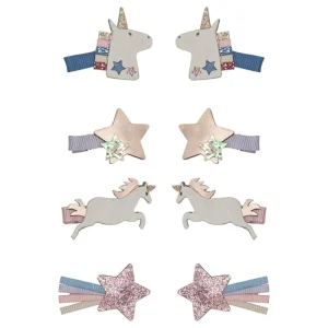 Discount 8 Harclips - Mini Unicorn Hårelastikker